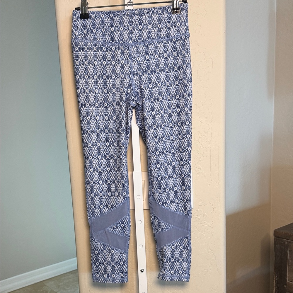 GAIAM Blue Patterned WOMENS YOGA PANT XS